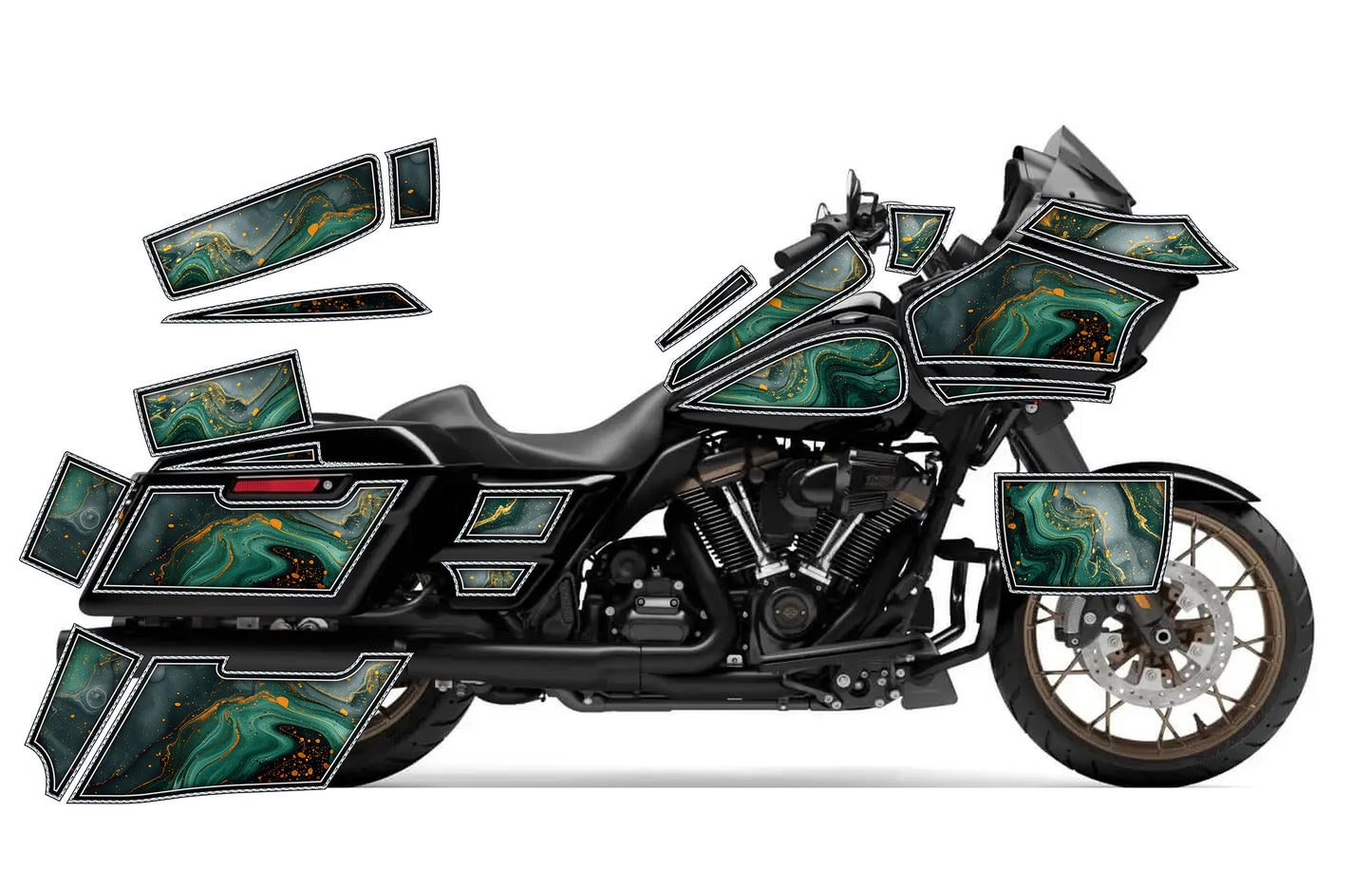 2015 - 2023 Harley Davidson Road Glide Geo Graphics Kit