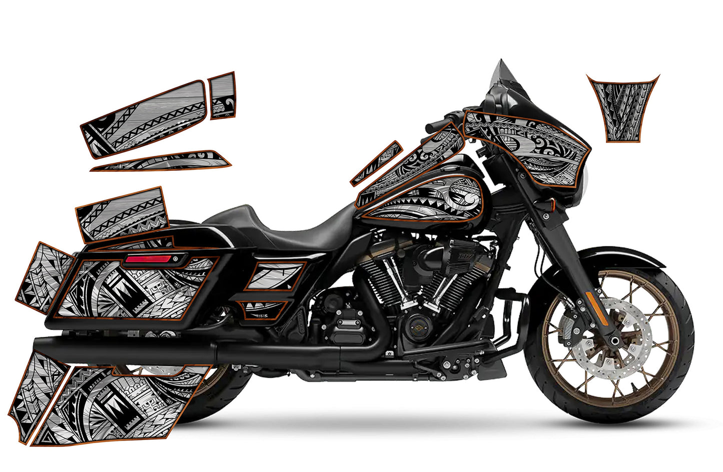 2014 - 2023 Harley Davidson Street Glide Maui Moto Graphics Kit