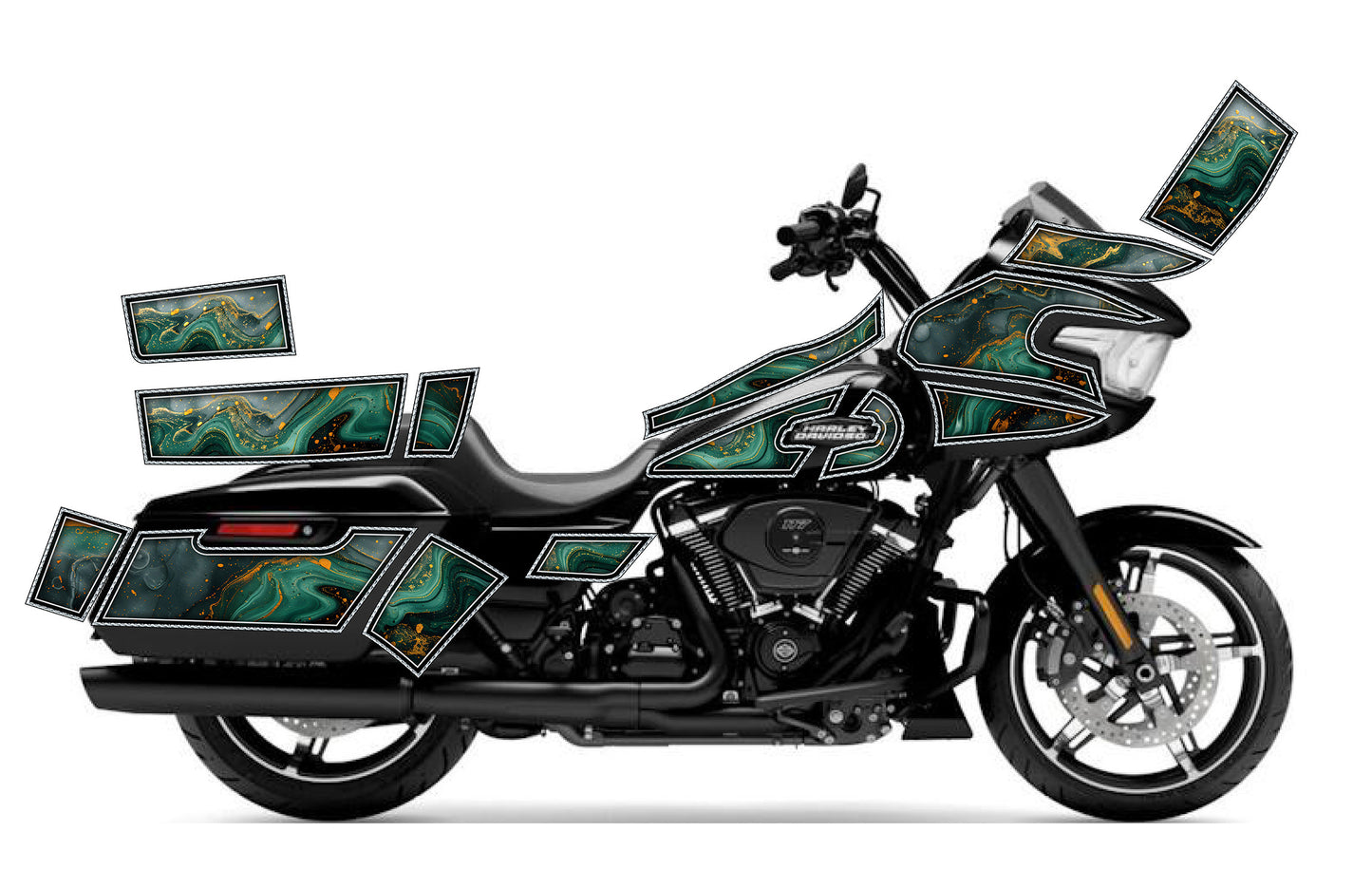 2024 - 2025 Harley Davidson Road Glide Geo Graphics Kit