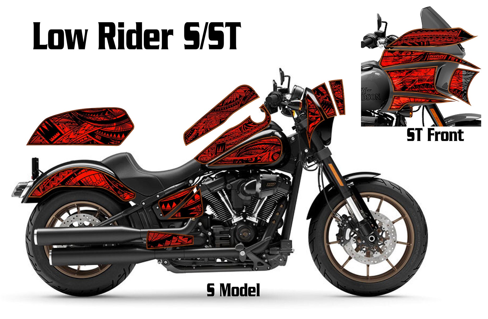 Harley Davidson Motorcycle Vinyl Graphics OEM Harley Davidson
