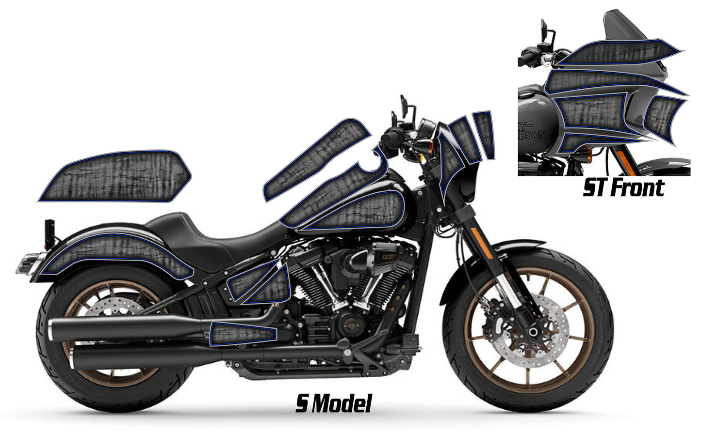 2016 - 2024 Harley Davidson Low Rider S/ST Rocker Graphics Kit