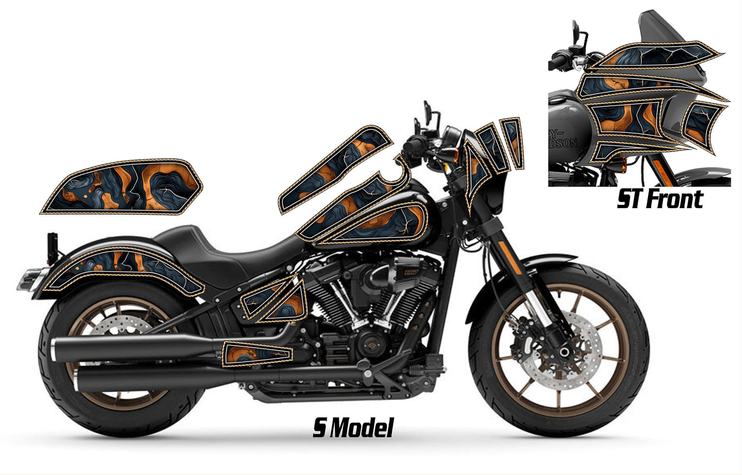 2016 - 2025 Harley Davidson Low Rider S/ST Geo Graphics Kit