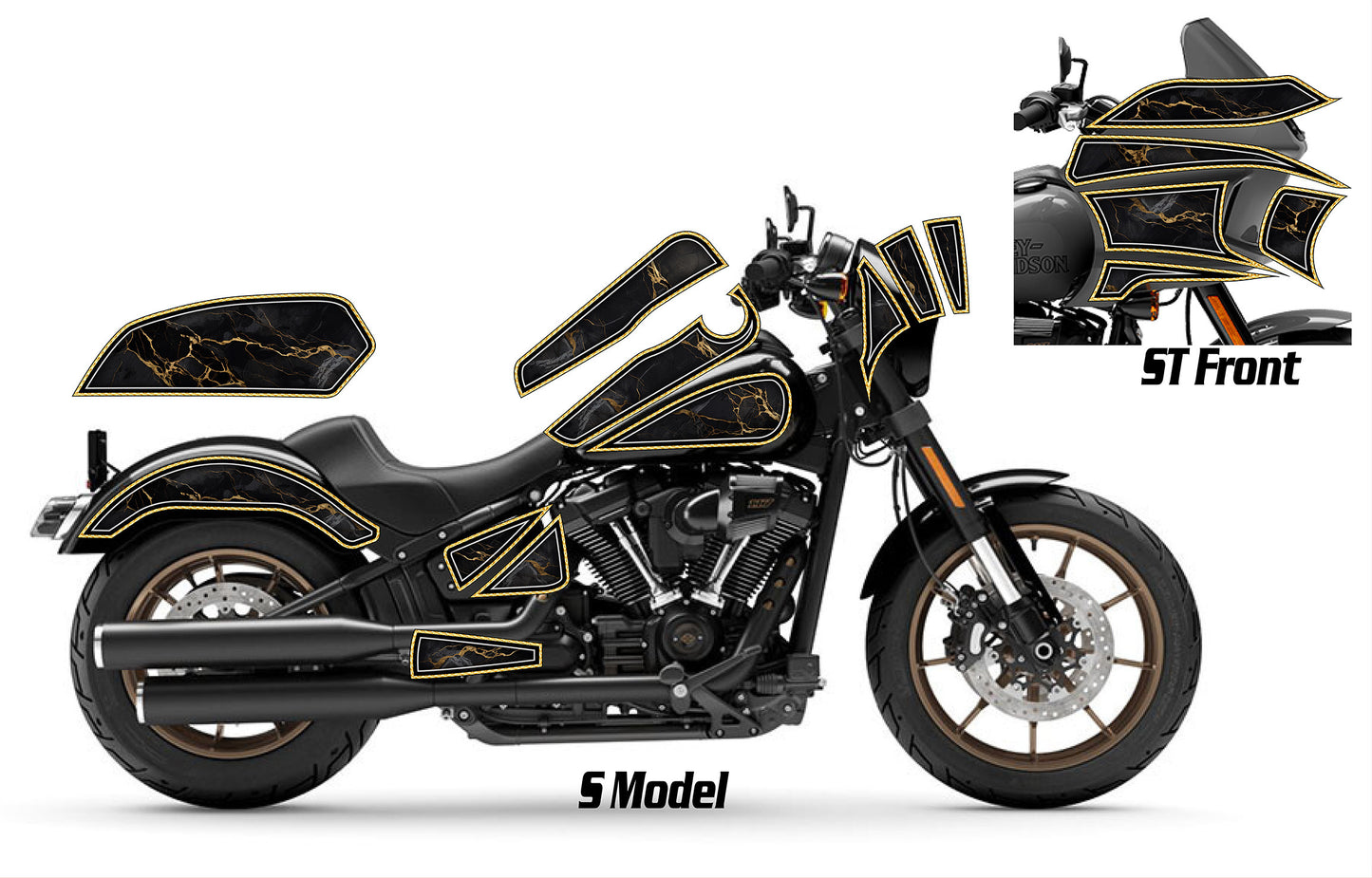2016 - 2025 Harley Davidson Low Rider S/ST Geo Graphics Kit