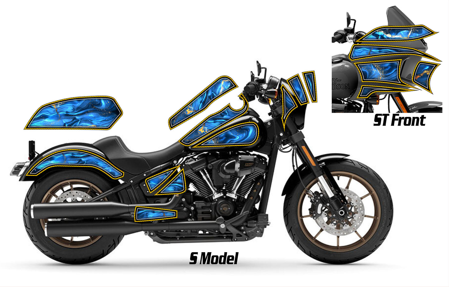 2016 - 2025 Harley Davidson Low Rider S/ST Geo Graphics Kit