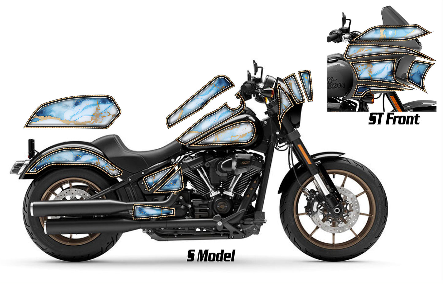 2016 - 2025 Harley Davidson Low Rider S/ST Geo Graphics Kit