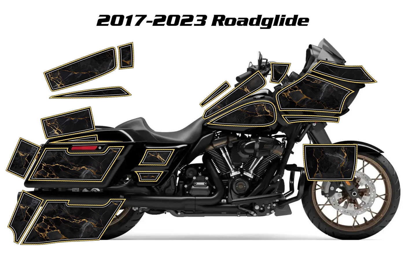 2017 - 2023 Harley Davidson Road Glide Geo Graphics Kit