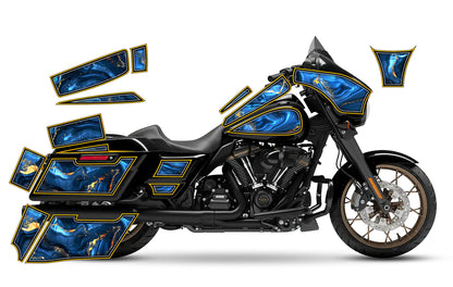 2014 - 2023 Harley Davidson Street Glide Geo Graphics Kit