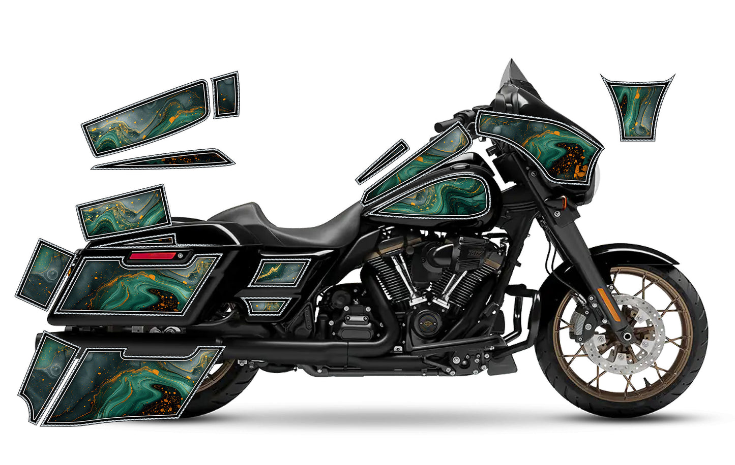 2014 - 2023 Harley Davidson Street Glide Geo Graphics Kit