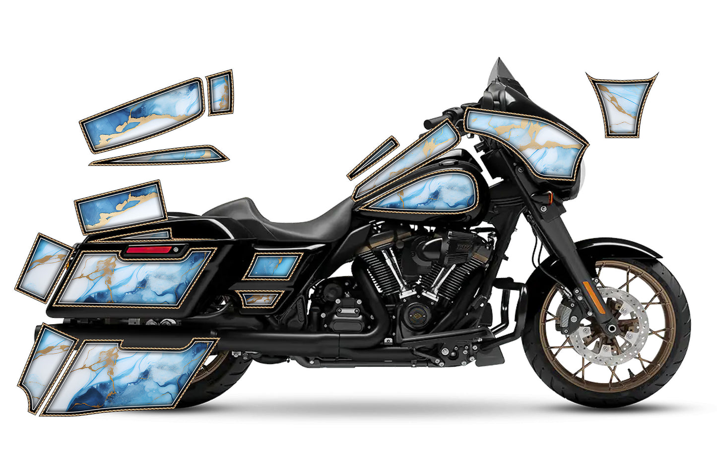 2014 - 2023 Harley Davidson Street Glide Geo Graphics Kit
