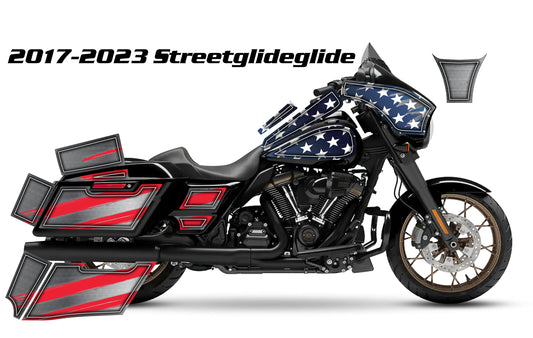 2017 - 2023 Harley Davidson Street Glide The Patriot Graphics Kit