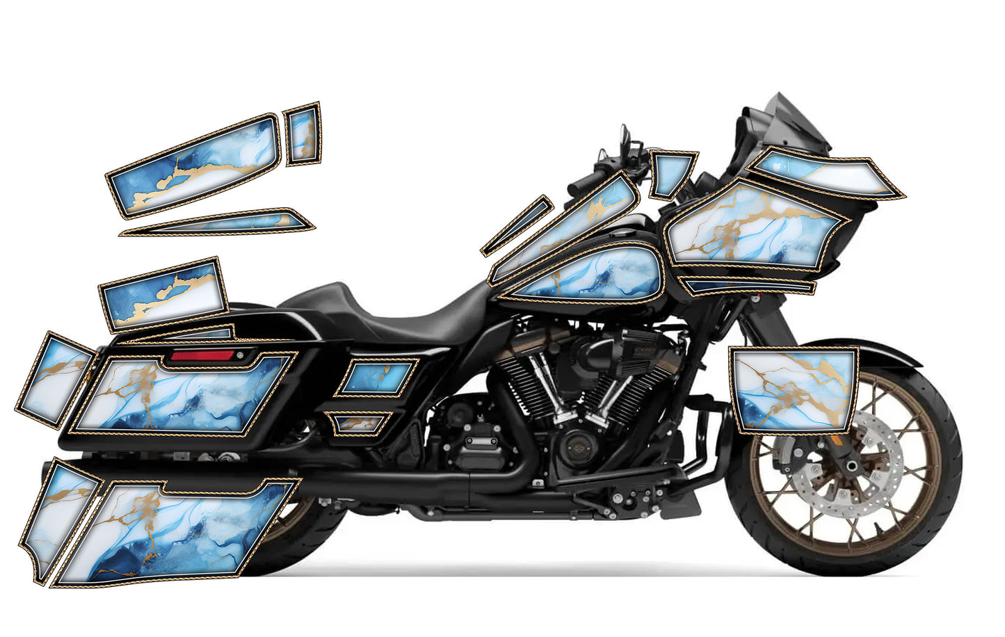 2015 - 2023 Harley Davidson Road Glide Geo Graphics Kit