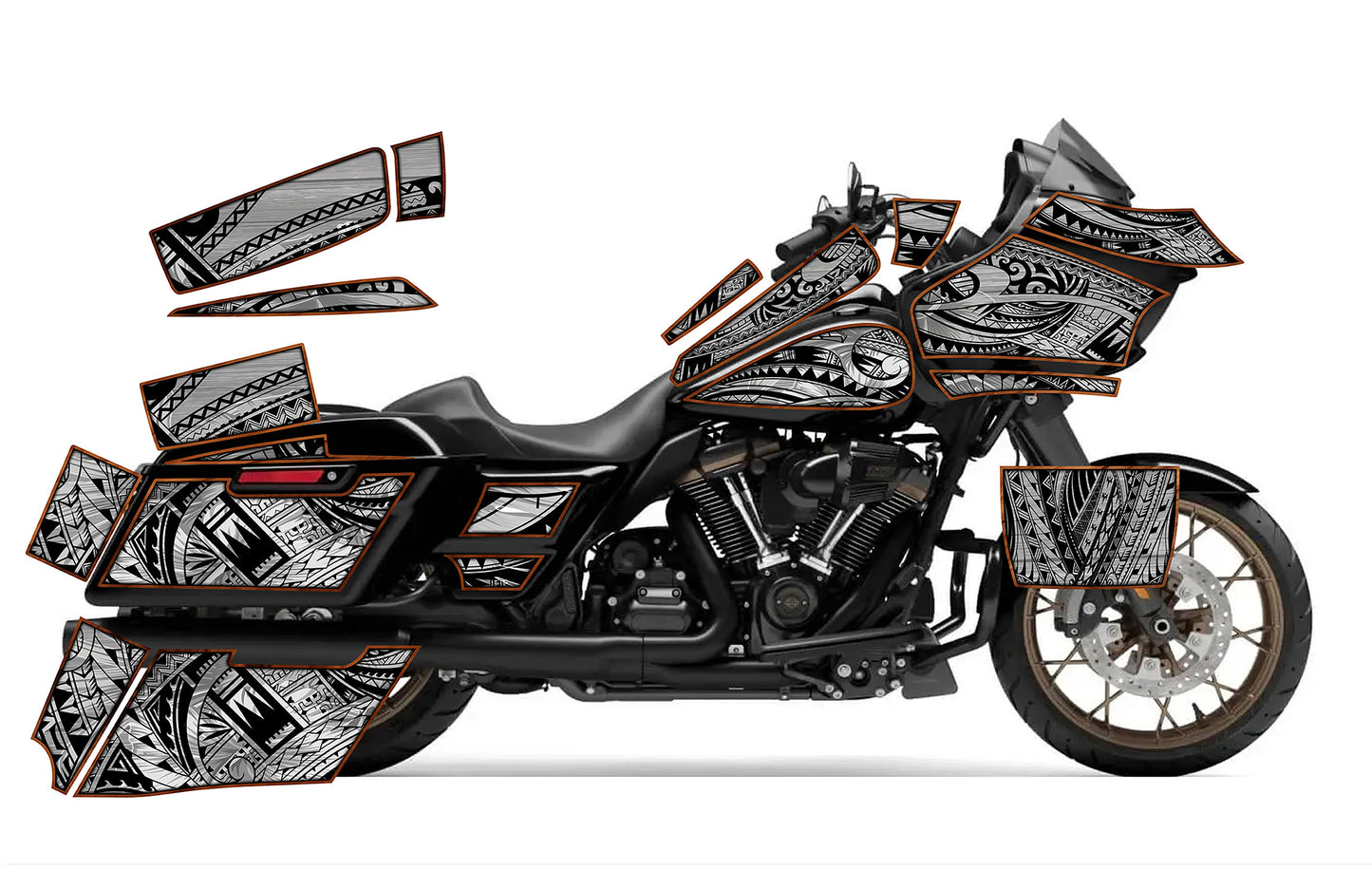 2015 - 2023 Harley Davidson Road Glide Maui Moto Graphics Kit