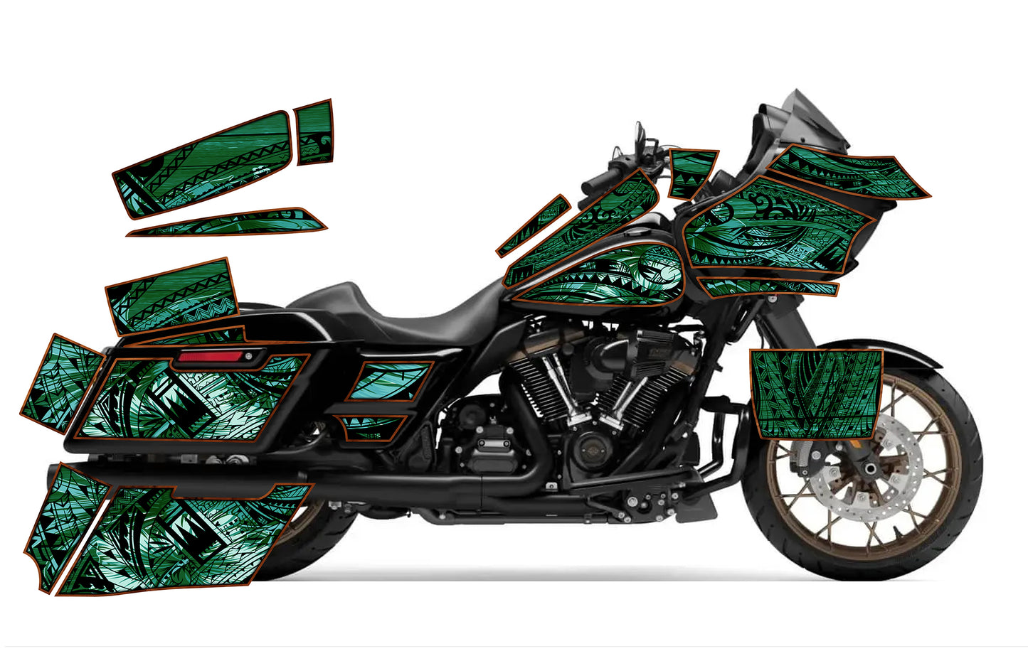 2015 - 2023 Harley Davidson Road Glide Maui Moto Graphics Kit