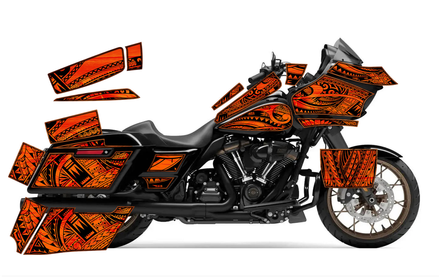 2015 - 2023 Harley Davidson Road Glide Maui Moto Graphics Kit