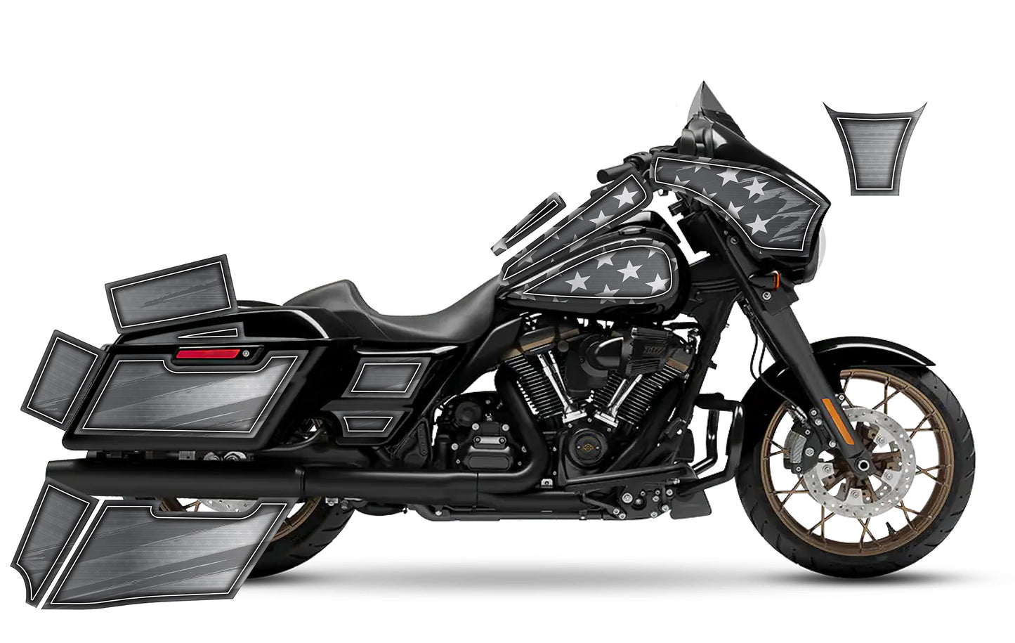 2014 - 2023 Harley Davidson Street Glide The Patriot Graphics Kit