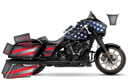 2014 - 2023 Harley Davidson Street Glide The Patriot Graphics Kit
