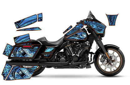 2014 - 2023 Harley Davidson Street Glide Maui Moto Graphics Kit
