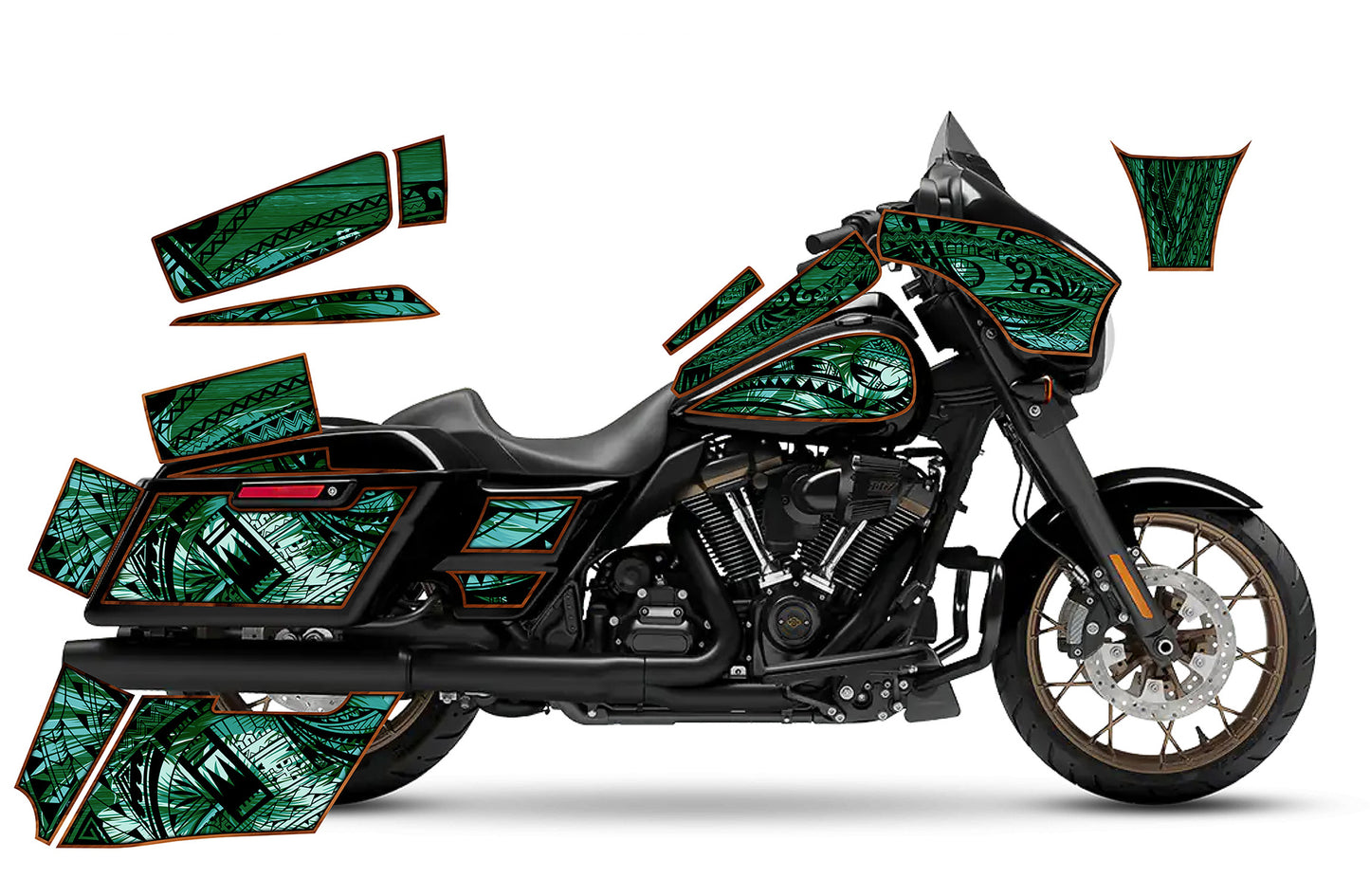 2014 - 2023 Harley Davidson Street Glide Maui Moto Graphics Kit