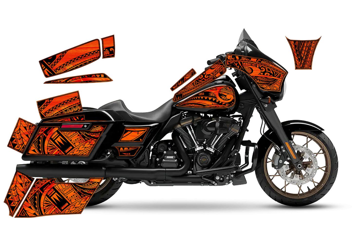 2014 - 2023 Harley Davidson Street Glide Maui Moto Graphics Kit