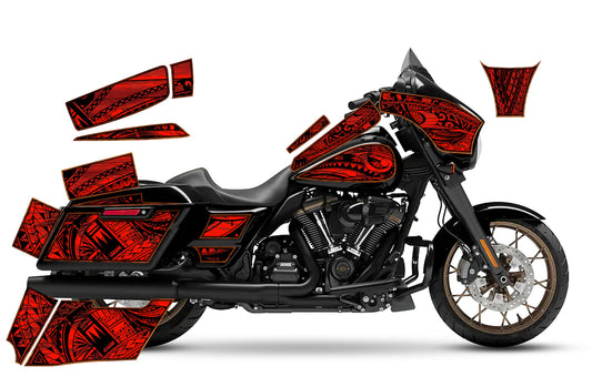 2014 - 2023 Harley Davidson Street Glide Maui Moto Graphics Kit