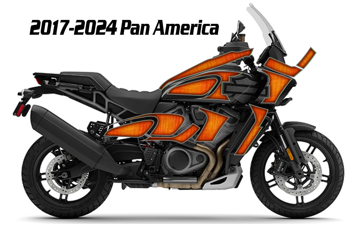 2017 - 2024 Harley Davidson Pan America Rocker Graphics Kit