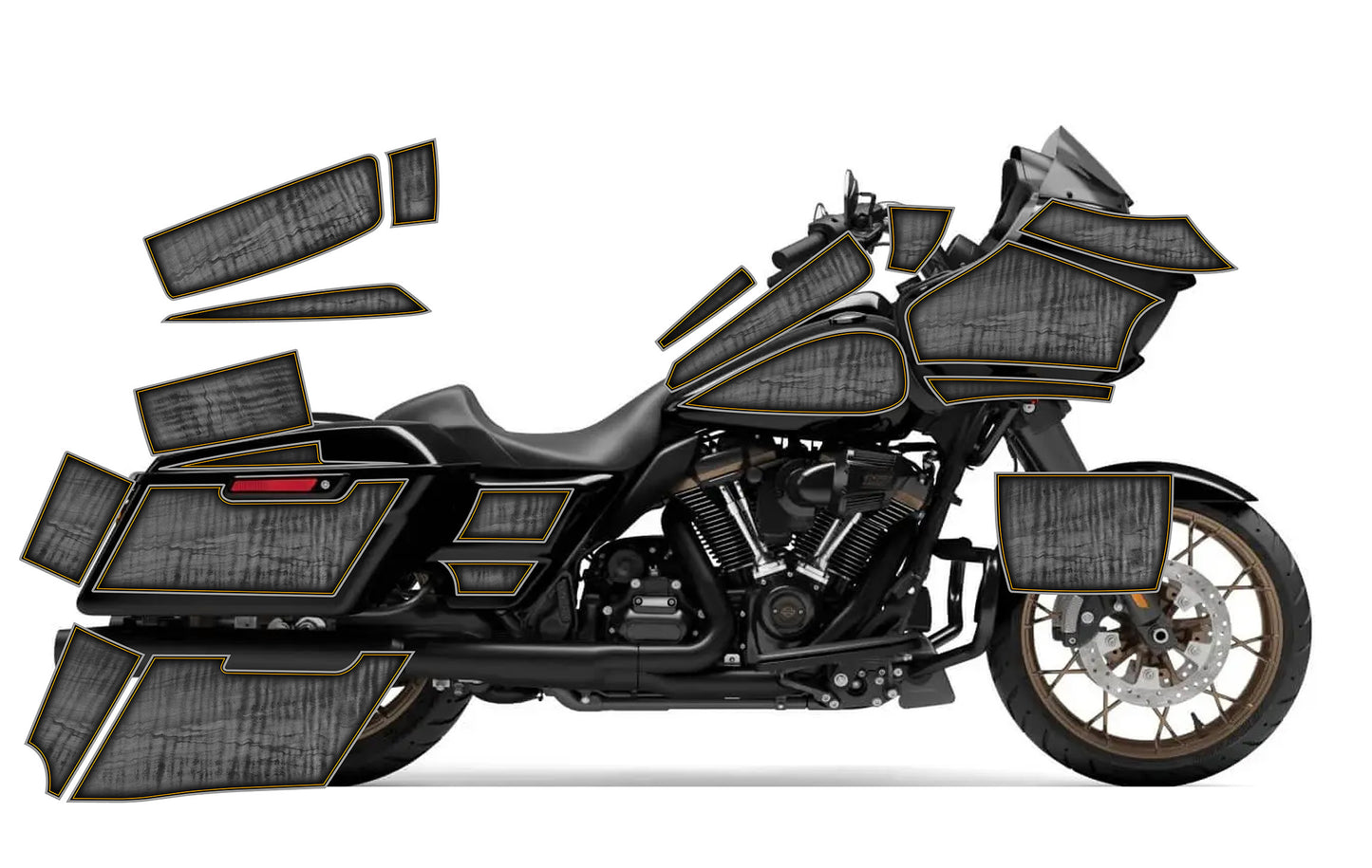 2015 - 2023 Harley Davidson Road Glide Rocker Graphics Kit