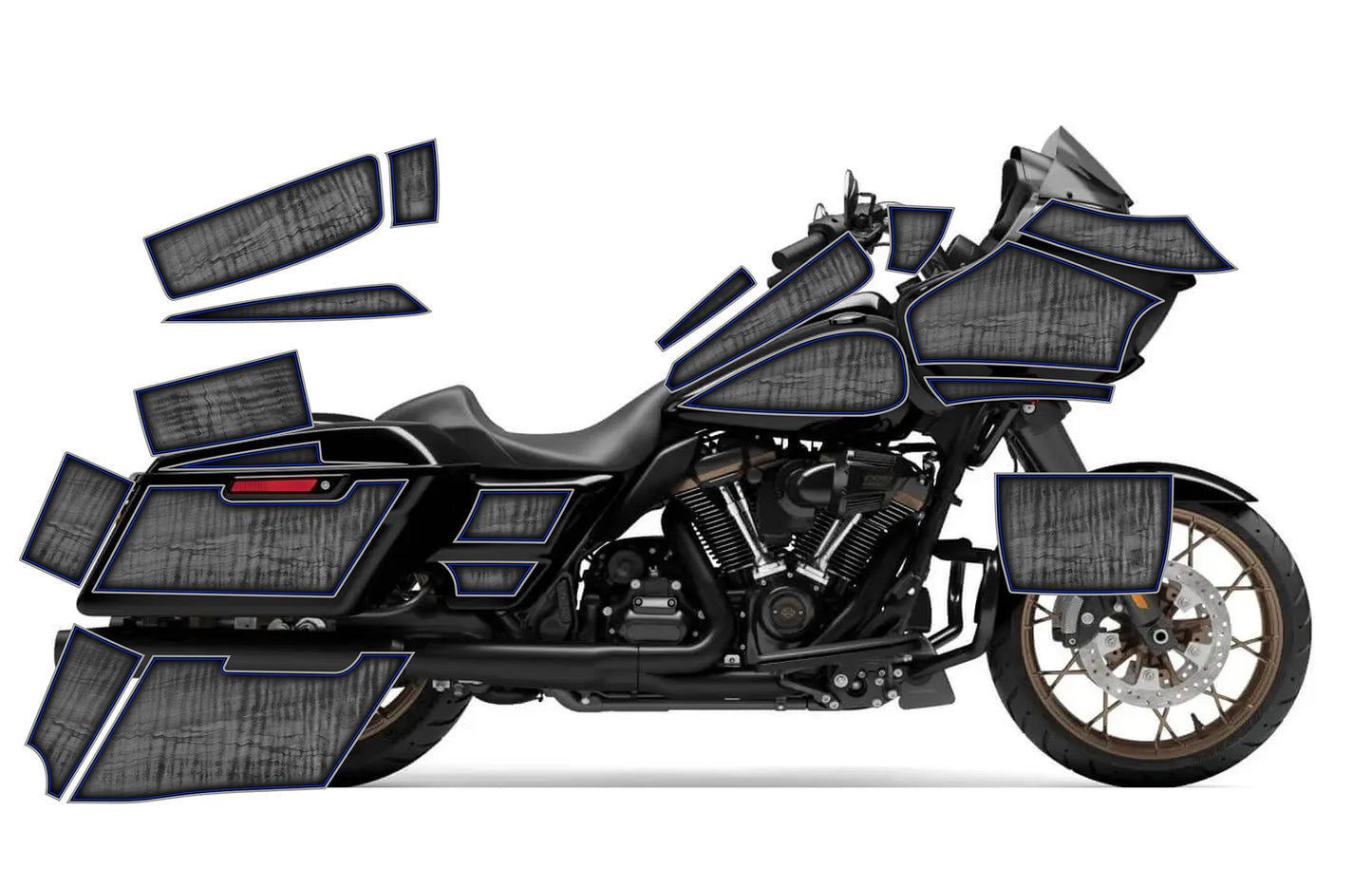 2015 - 2023 Harley Davidson Road Glide Rocker Graphics Kit