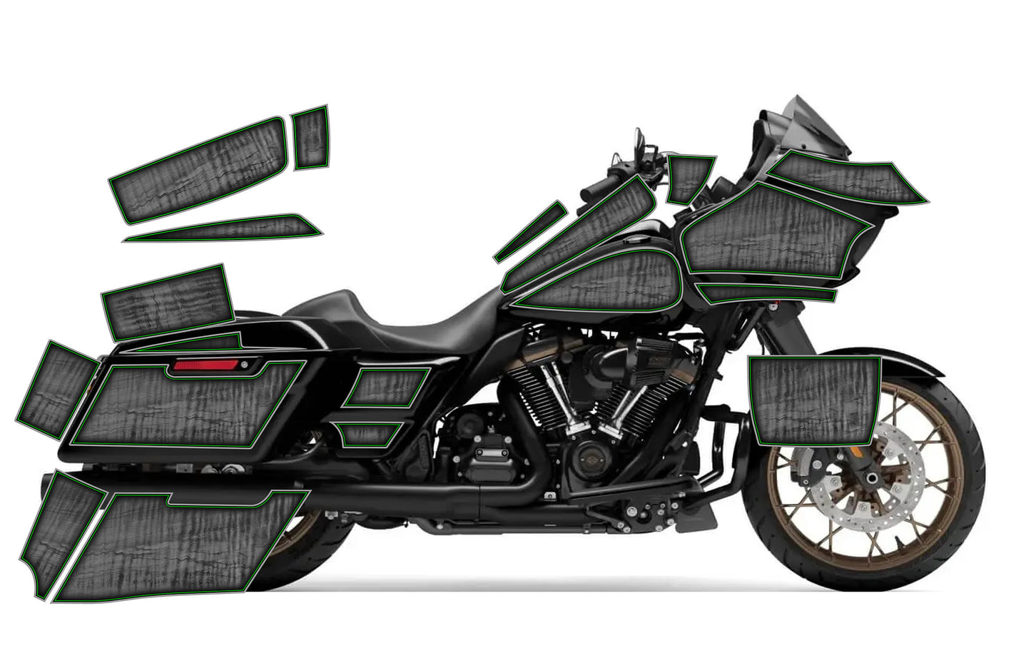 2015 - 2023 Harley Davidson Road Glide Rocker Graphics Kit