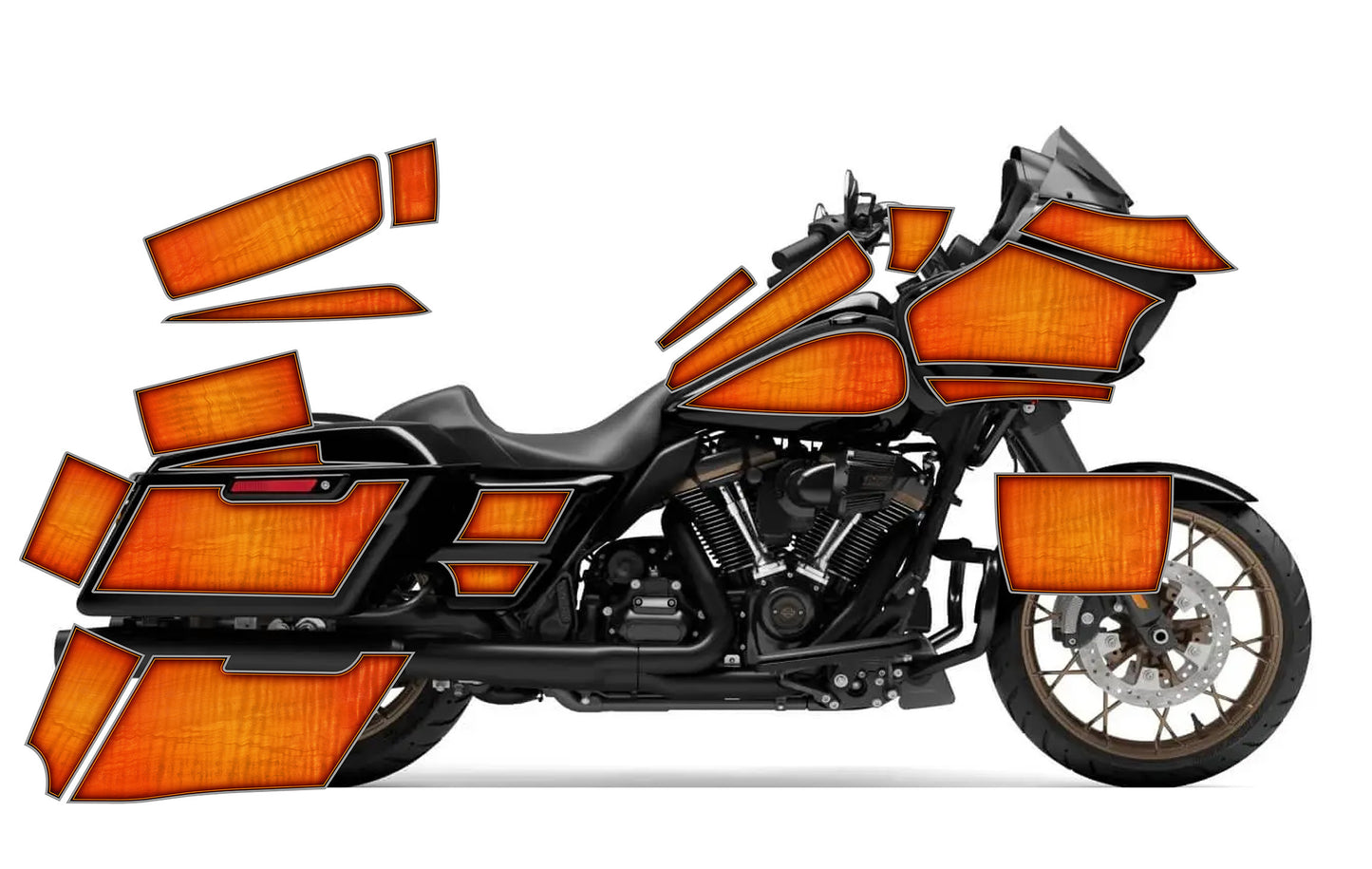 2015 - 2023 Harley Davidson Road Glide Rocker Graphics Kit