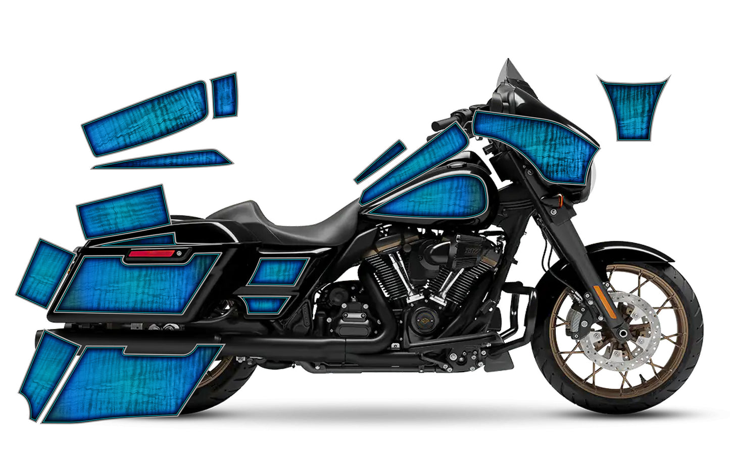 2014 - 2023 Harley Davidson Street Glide Rocker Graphics Kit