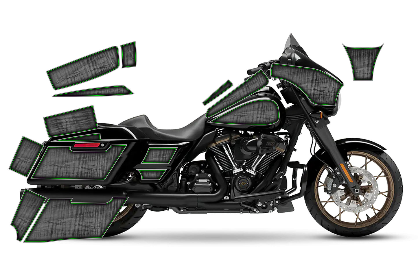 2014 - 2023 Harley Davidson Street Glide Rocker Graphics Kit