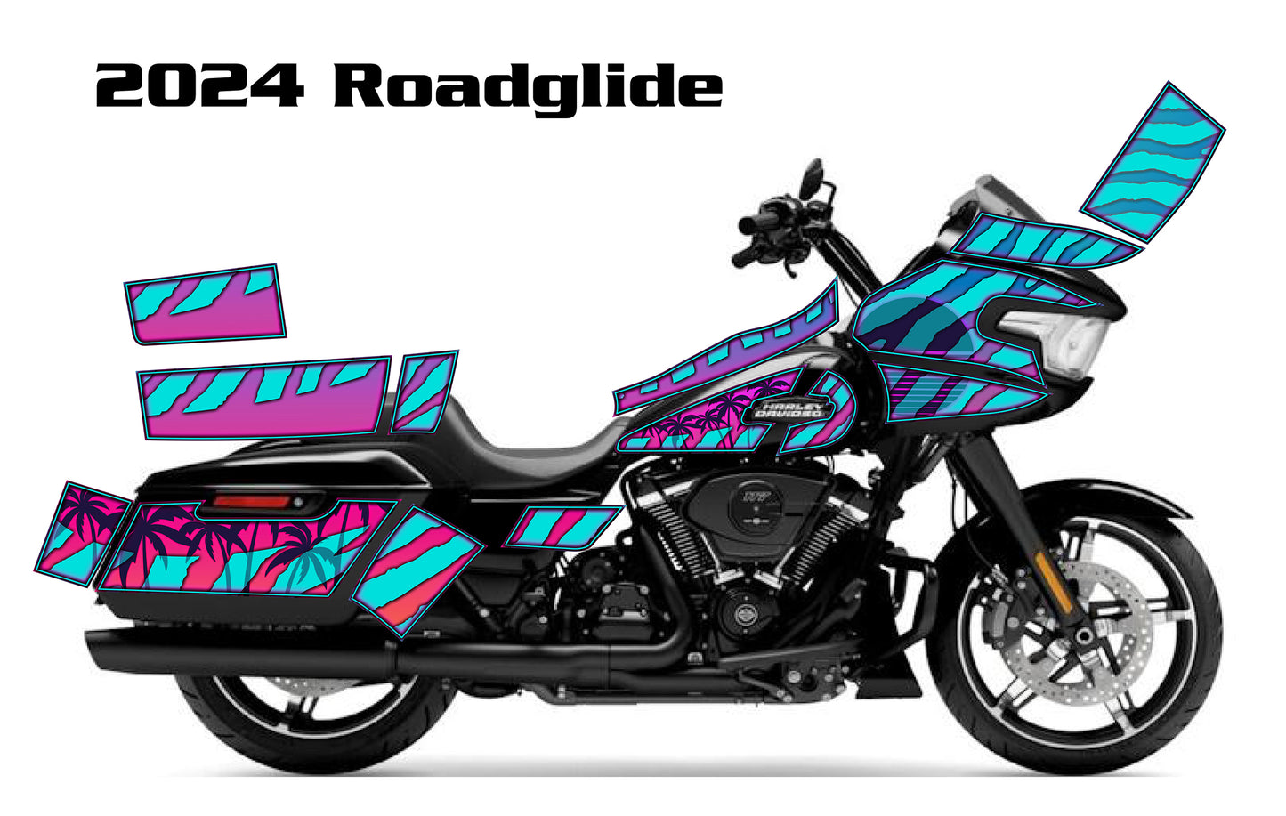 2024 Harley Davidson Road Glide 305 Graphics Kit