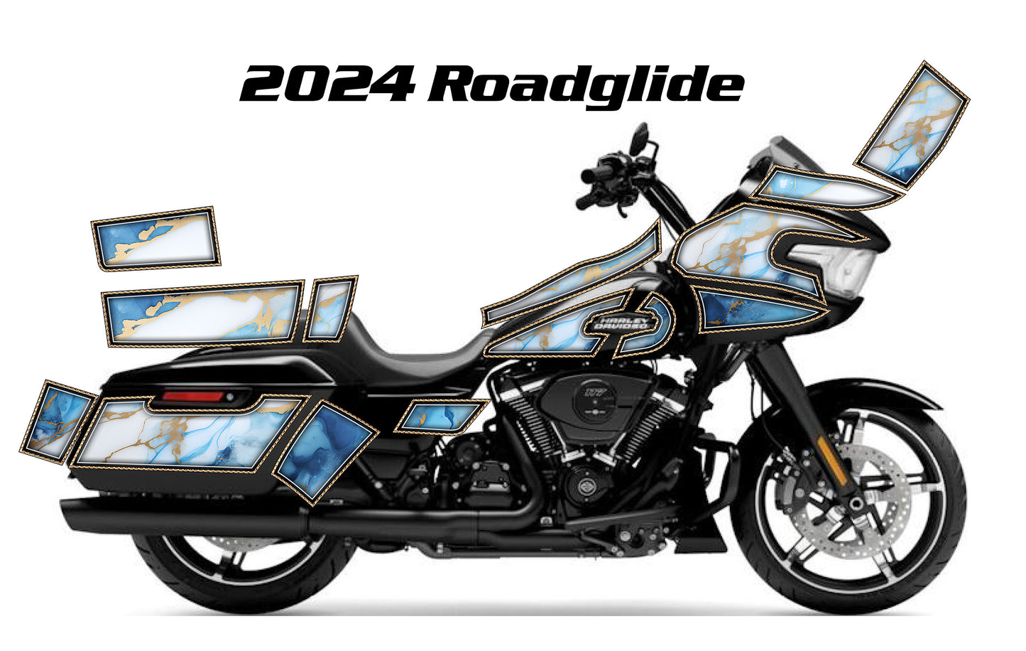 2024 Harley Davidson Road Glide Geo Graphics Kit