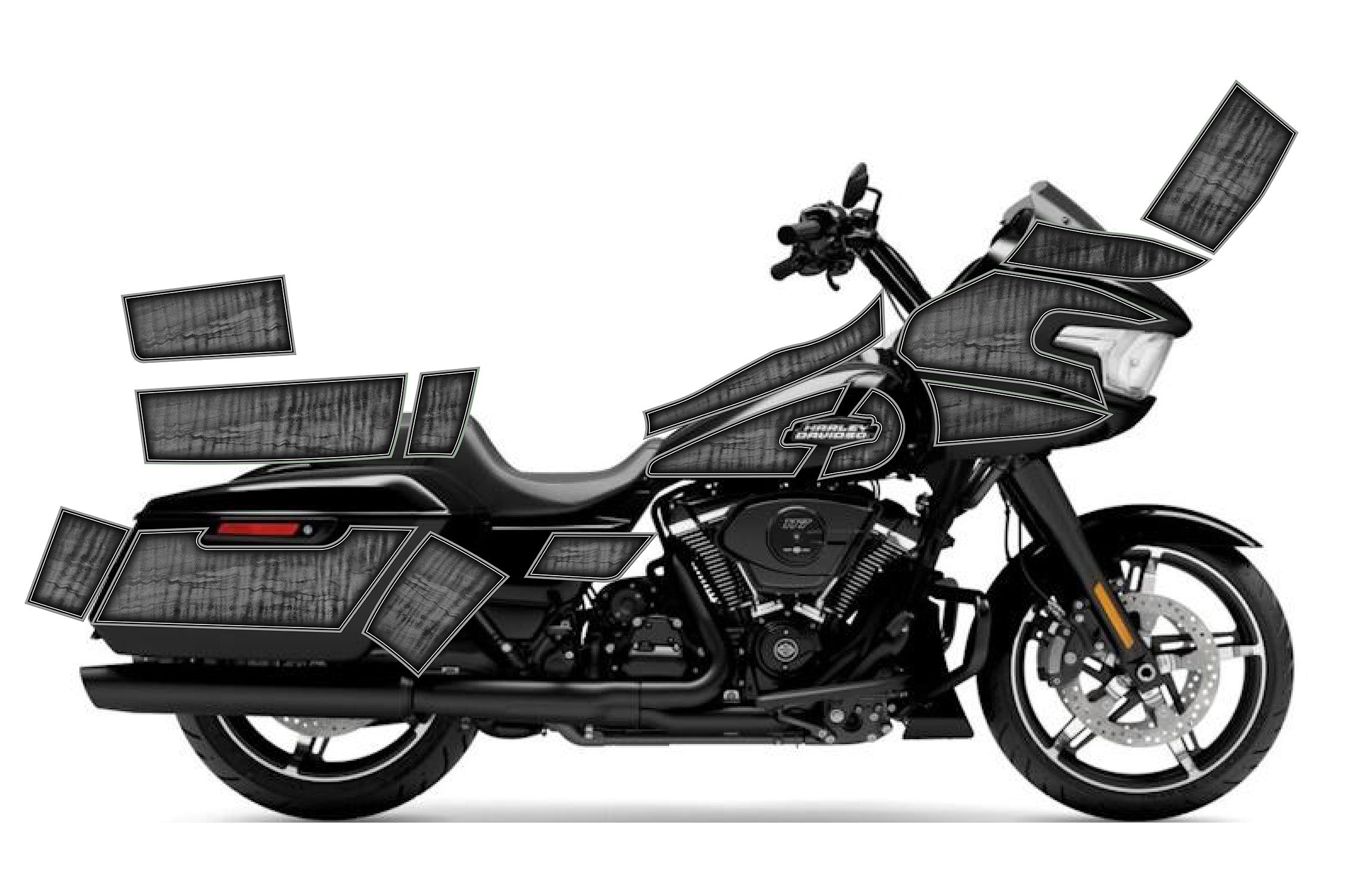 Harley-Davidsonクリップ&ステッカーまとめてお得セット 24RGTheRockerGray_ecb78f8e-