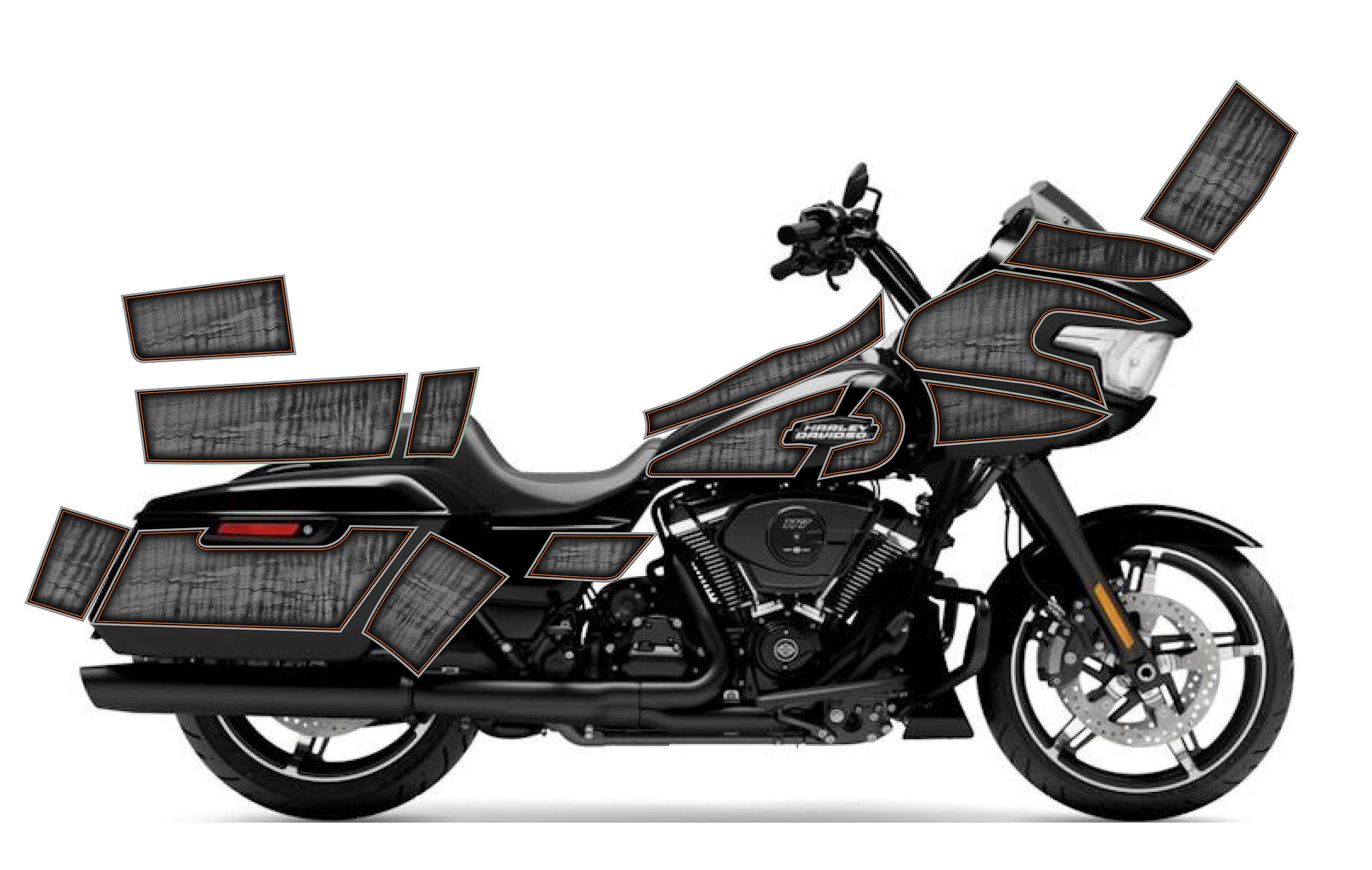 2024 -2025 Harley Davidson Road Glide Rocker Graphics Kit – Faster