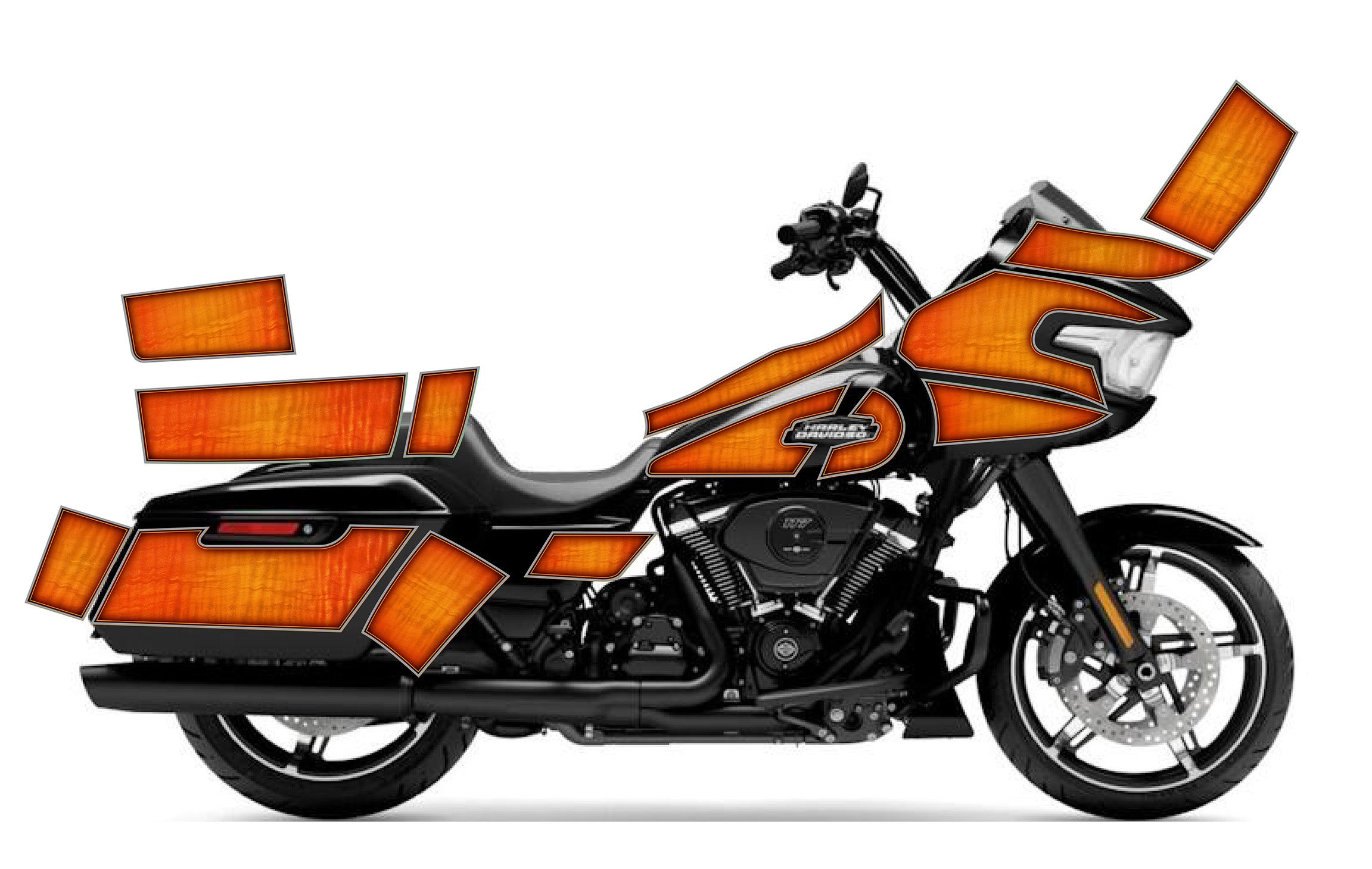 2024 -2025 Harley Davidson Road Glide Rocker Graphics Kit – Faster