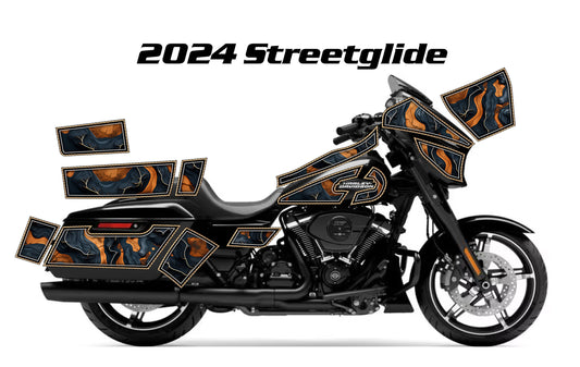 2024 Harley Davidson Street Glide Geo Graphics Kit