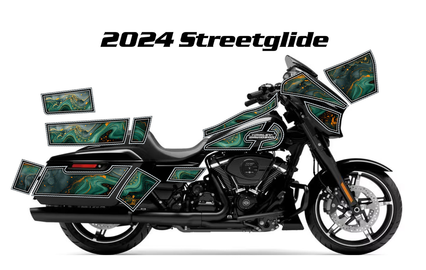 2024 Harley Davidson Street Glide Geo Graphics Kit