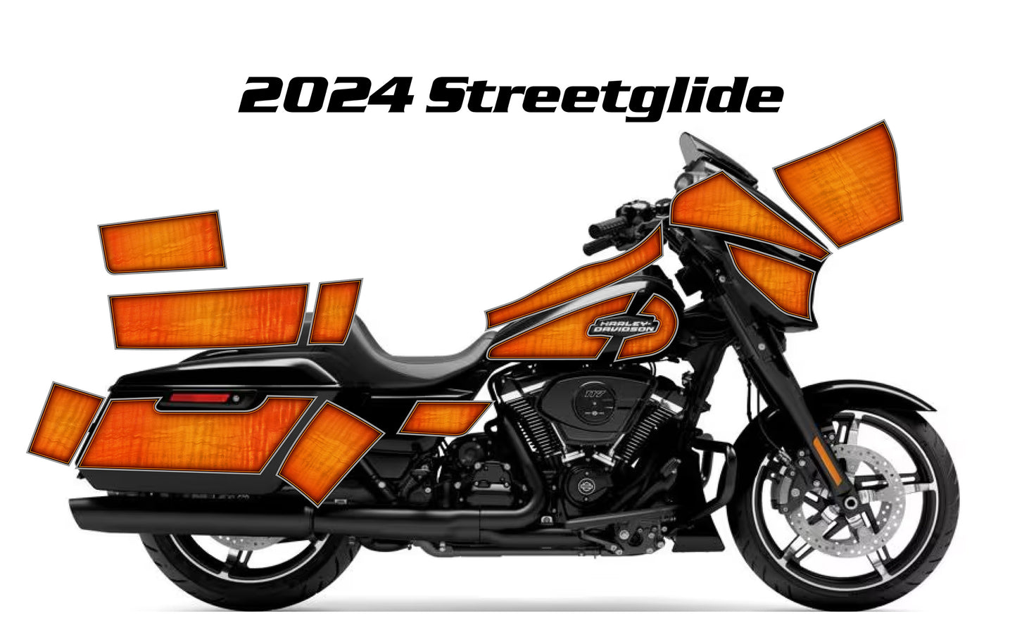 2024 Harley Davidson Street Glide Rocker Graphics Kit