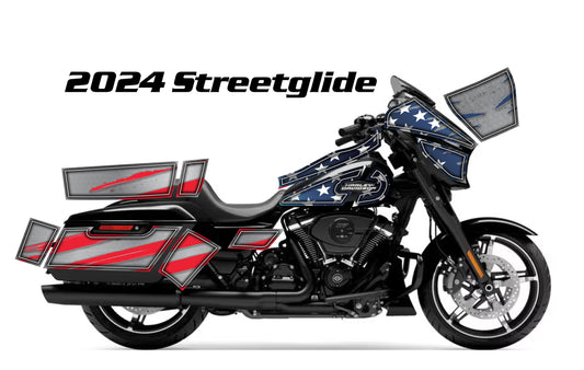 2024 Harley Davidson Street Glide The Patriot Graphics Kit