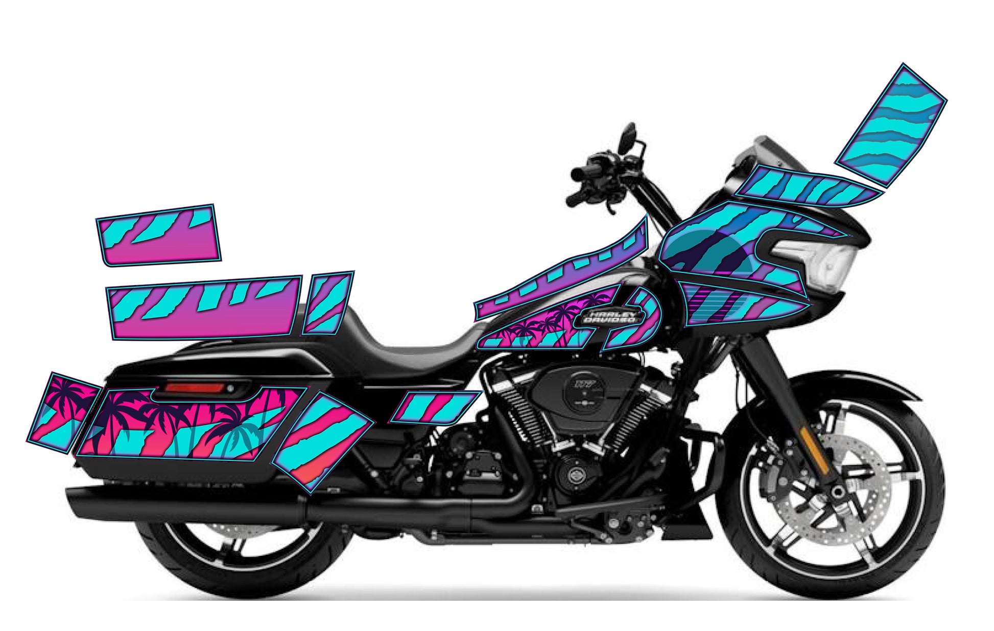 2024 2025 Harley Davidson Road Glide 305 Graphics Kit – Faster