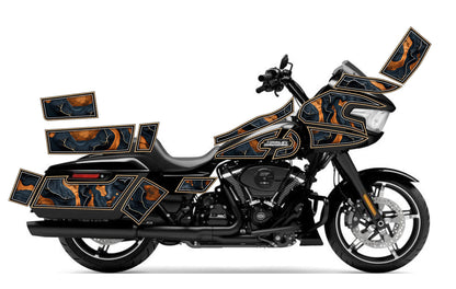 2024 - 2025 Harley Davidson Road Glide Geo Graphics Kit