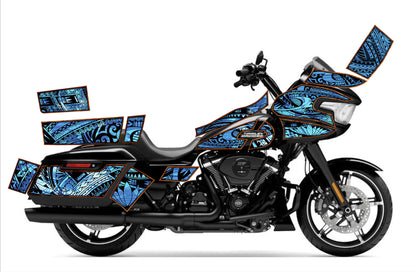 2024 - 2025 Harley Davidson Road Glide Maui Moto Graphics Kit