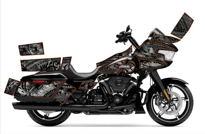2024 - 2025 Harley Davidson Road Glide Maui Moto Graphics Kit